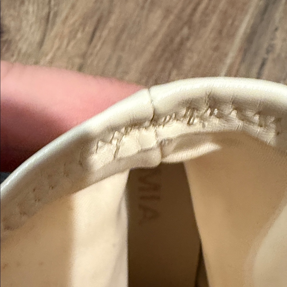 MIA Cream Heeled Boots - Picture 2 of 7